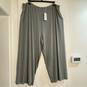 NWT Vince Super Soft Green-Gray Wide-Leg Lounge Pants 3XL